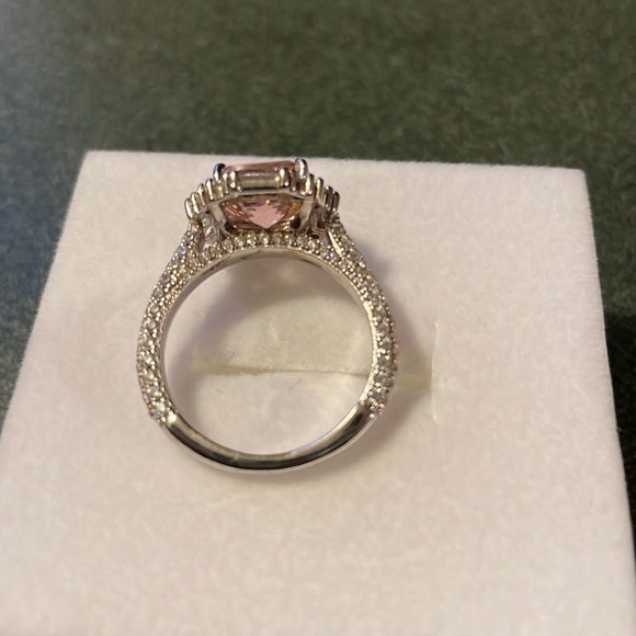 Ring bomb party: pink cubic zirconia.925 sterling silver ring - Picture 7 of 7